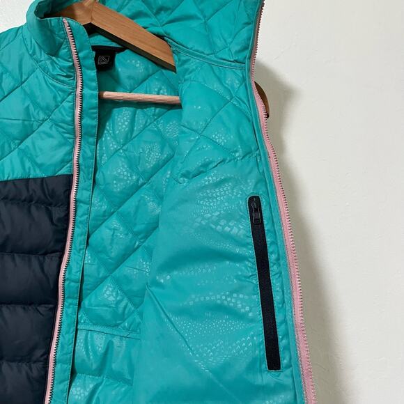 FlyFlow Womens Laurel Down Packable Puffer Vest Size XS Outdoor Gorpcore Travel - Picture 10 of 13
